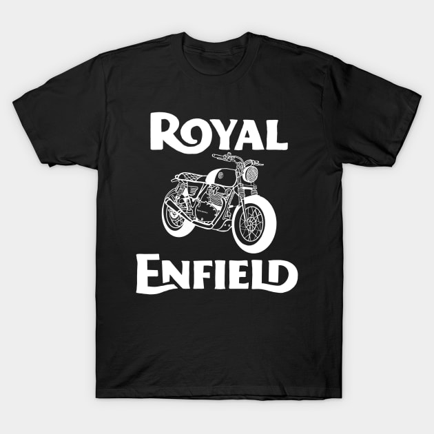 Royald Enfield Interceptor Motorbikes old vintage bikes T-Shirt by Tropical Blood